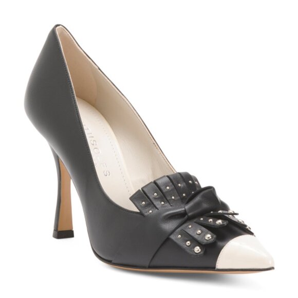 BEAUTIISOLES Made In Italy Leather Octavia Pumps - Picture 1 of 3